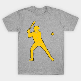 doodle baseball player silhouette T-Shirt